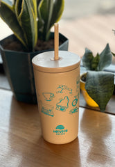 Cold Cup Tumbler with Straw