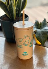 Cold Cup Tumblers with Straw