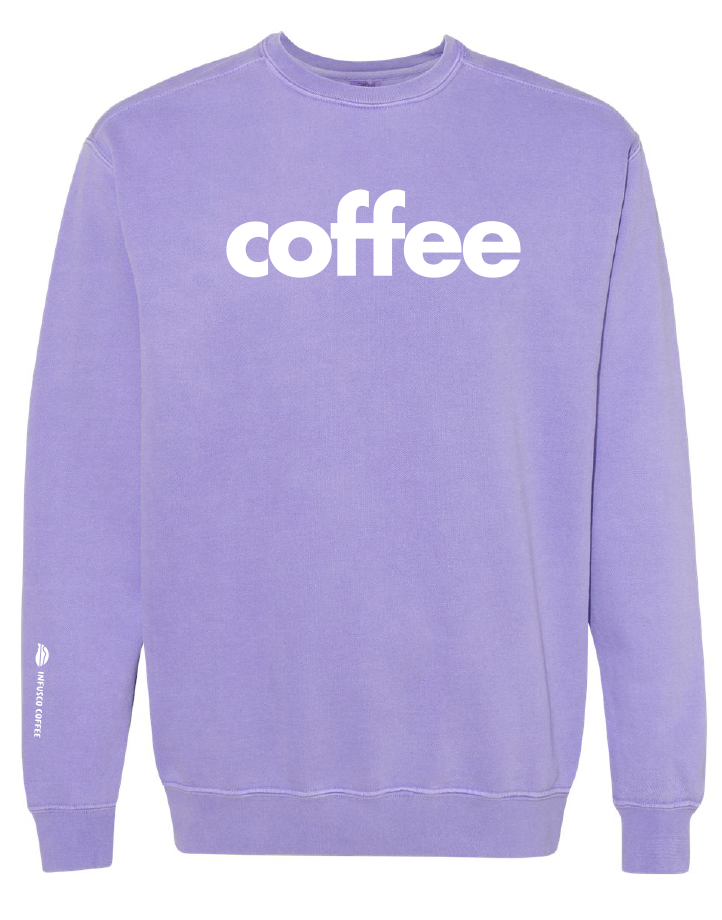 Coffee Crew Heavyweight Sweatshirt Violet
