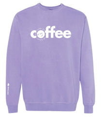 Coffee Sweatshirt - Purple